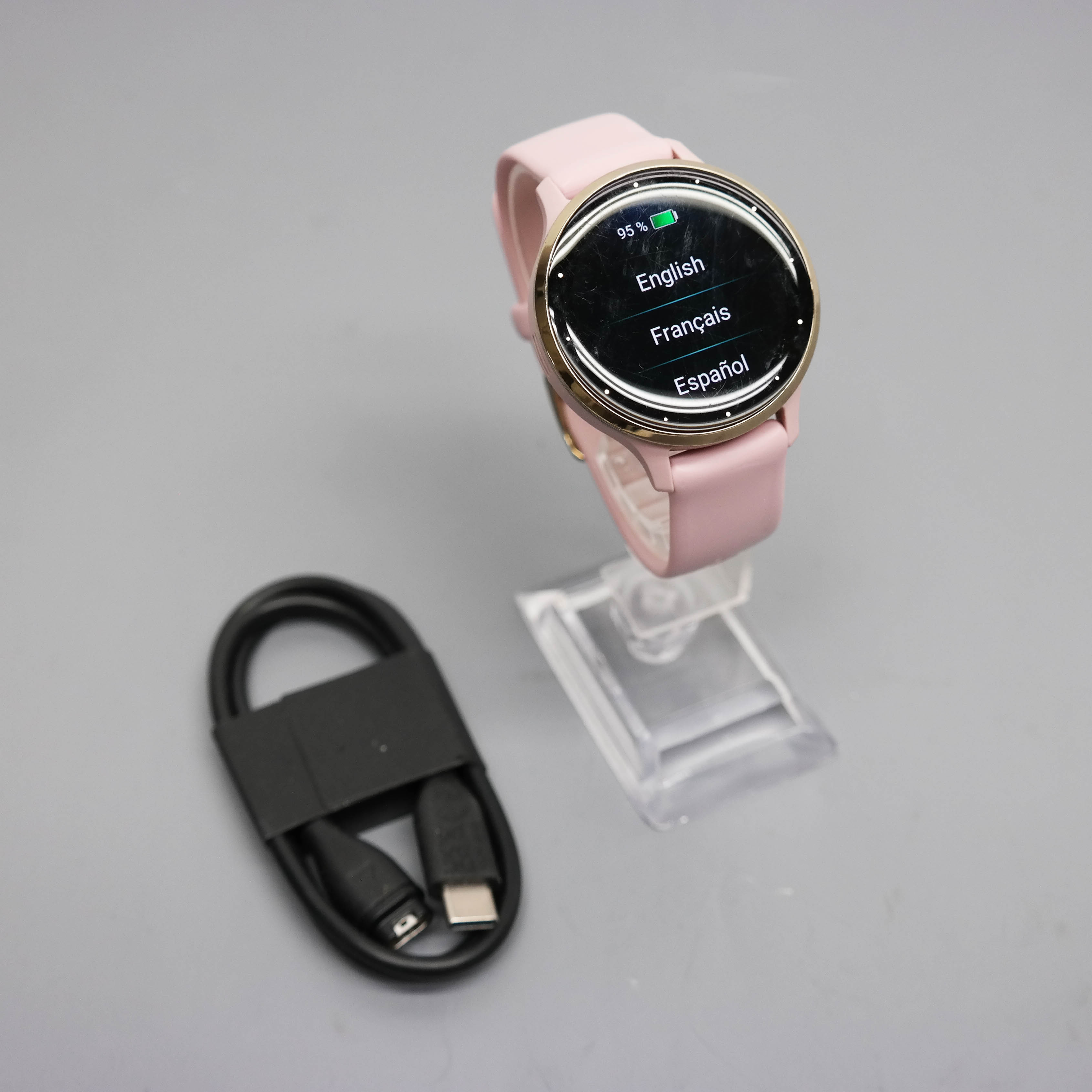 Garmin Venu 3S 41mm Smartwatch Soft Gold Pink 010-02785-03