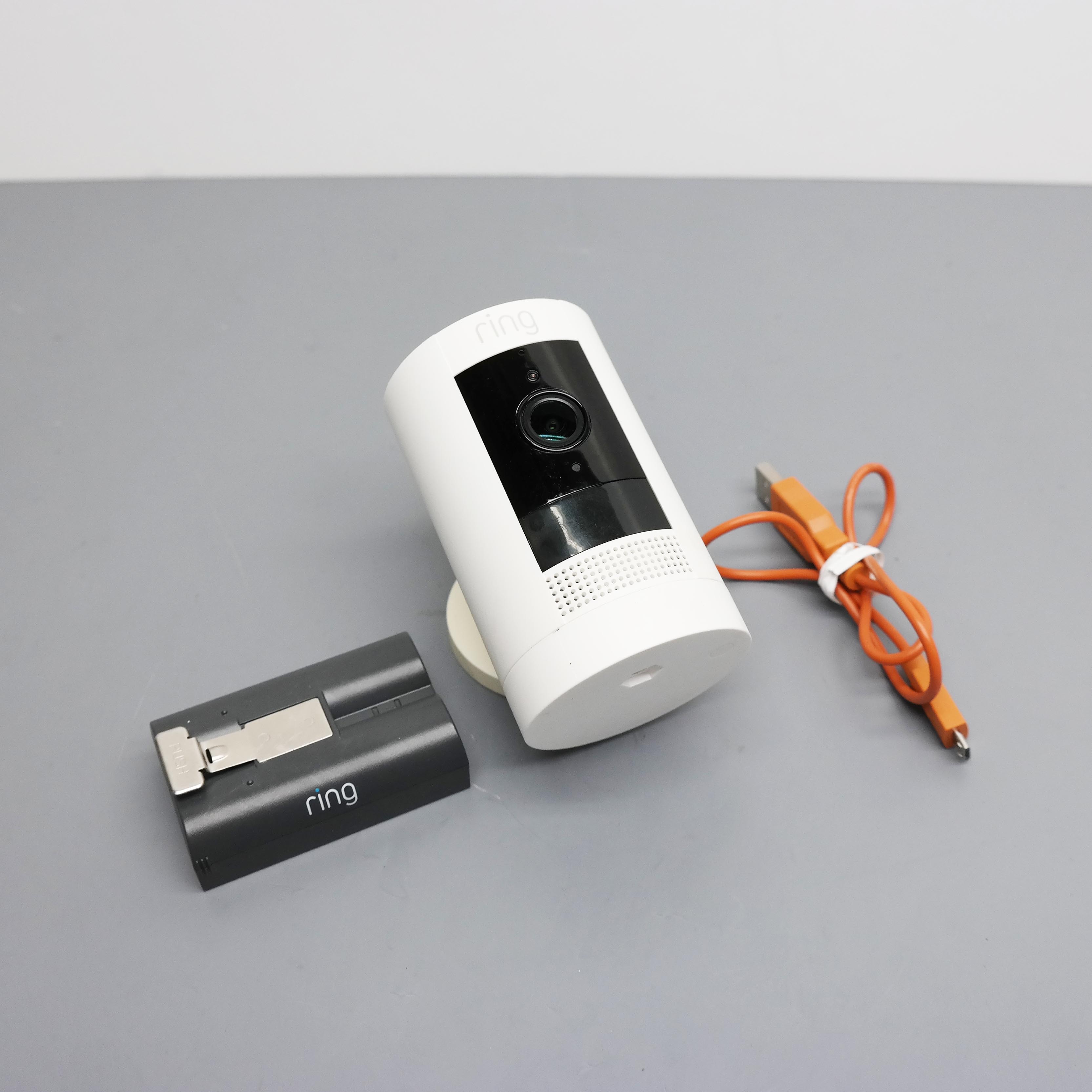 Ring Stick Up Indoor/Outdoor Wire Free 1080p Security Camera – White